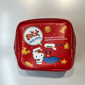 New Hello Kitty Sailor Nautical Cute Whale & Friend Cosmetic Pouch